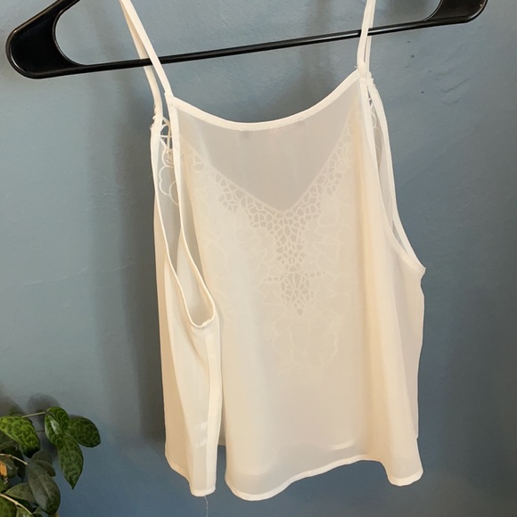 Brandy Melville Sheer White Cami - Picture 3 of 3